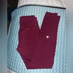 lululemon athletica Maroon Leggings